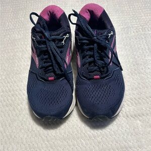 Brooks Ariel20 Running Athletic Shoes-Dark Blue and Pink